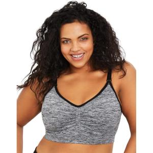 imageMotherhood Maternity Womens Seamless Clip Down Nursing Bra Machine Washable Sizes S3X Available in 1 ampamp 2 PacksGrey Space Dye 1 Pack