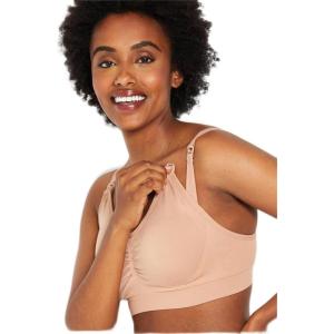 imageMotherhood Maternity Womens Seamless Clip Down Nursing Bra Machine Washable Sizes S3X Available in 1 ampamp 2 PacksTawny Brown