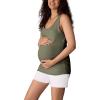 imageMotherhood Maternity Womens Side Ruched Scoop Neck Pregnancy Tank TopBeetle