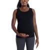 imageMotherhood Maternity Womens Side Ruched Scoop Neck Pregnancy Tank TopBlack