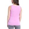 imageMotherhood Maternity Womens Side Ruched Scoop Neck Pregnancy Tank TopCyclamen