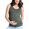 imageMotherhood Maternity Womens Side Ruched Scoop Neck Pregnancy Tank TopDeep Depths