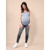 imageMotherhood Maternity Womens Side Ruched Scoop Neck Pregnancy Tank TopHeather Grey