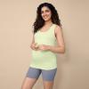 imageMotherhood Maternity Womens Side Ruched Scoop Neck Pregnancy Tank TopSoft Lime