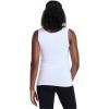 imageMotherhood Maternity Womens Side Ruched Scoop Neck Pregnancy Tank TopWhite