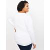 imagePlus Size Long Sleeve Side Ruched Maternity Tee
