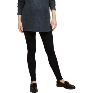 imageMotherhood Maternity Womens Maternity LightWeight Full Length French Terry Secret Fit Belly LeggingsBlack