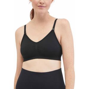 imageMotherhood Maternity Womens Wireless Clip Down Seamless Nursing Bra 1 and 2 PacksBlack 1 Pack