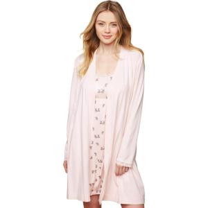 imageMotherhood Maternity womens Tie Front Nursing Robe With Lace Trim SleevePink Dogwood