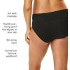 imageMotherhood Maternity  3 Pack Maternity Panties  Foldover and Bikini Style Underwear for Pregnancy  Sizes Small to 3XFlat Grey  Plein Air  BW Dot