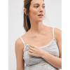 imageMotherhood Maternity Womens Lace Trim Clip Down Nursing Nightgown ampamp Lounge Dress for BreastfeedingGrey Space Dye
