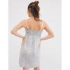 imageMotherhood Maternity Womens Lace Trim Clip Down Nursing Nightgown ampamp Lounge Dress for BreastfeedingGrey Space Dye