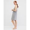 imageMotherhood Maternity Womens Lace Trim Clip Down Nursing Nightgown ampamp Lounge Dress for BreastfeedingHeather Grey