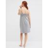 imageMotherhood Maternity Womens Lace Trim Clip Down Nursing Nightgown ampamp Lounge Dress for BreastfeedingHeather Grey