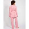 imageMotherhood Maternity Womens Maternity Satin Trim 3 Piece Pajama Set with Nursing FunctionWild Rose Floral