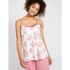 imageMotherhood Maternity Womens Maternity Satin Trim 3 Piece Pajama Set with Nursing FunctionWild Rose Floral