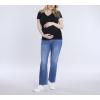 imageMotherhood Maternity Womens Maternity Short Sleeve VNeck Side Ruched Tee ShirtBlack