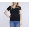 imageMotherhood Maternity Womens Maternity Short Sleeve VNeck Side Ruched Tee ShirtBlack