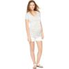 imageMotherhood Maternity Womens Maternity Short Sleeve VNeck Side Ruched Tee ShirtGrey