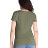imageMotherhood Maternity Womens Maternity Short Sleeve VNeck Side Ruched Tee ShirtOlive Green