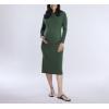 imageMotherhood Maternity Womens Long Sleeve Rib Knit Column Midi Pregnancy Bodycon DressGreen Pastures