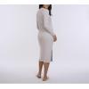 imageMotherhood Maternity Womens Long Sleeve Rib Knit Column Midi Pregnancy Bodycon DressOpal