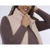 imageMotherhood Maternity Womens Sleeveless Long Pregnancy Puffer Vest with PocketsBeige
