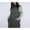 imageMotherhood Maternity Womens Sleeveless Long Pregnancy Puffer Vest with PocketsOlive