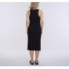 imageMotherhood Maternity Womens Sleeveless Racerback Rib Knit Midi Pregnancy Bodycon DressBlack