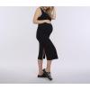 imageMotherhood Maternity Womens Sleeveless Racerback Rib Knit Midi Pregnancy Bodycon DressBlack