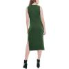 imageMotherhood Maternity Womens Sleeveless Rib Knit Midi Pregnancy Bodycon DressGreen Pastures