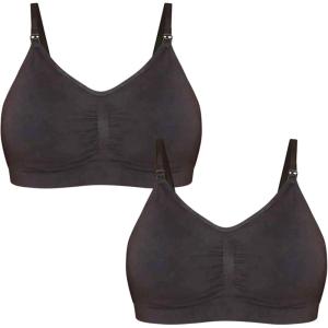 imageMotherhood Maternity Womens Busted Seamless Clip Down Nursing Full Coverage BraBlackBlack 2 Pack