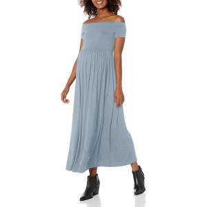 imageMotherhood Maternity Womens Maxi Maternity Dress for Causal Photoshoot Or Baby ShowerBlue