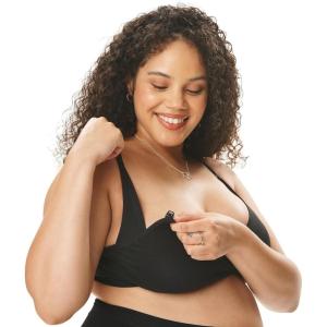 imageMotherhood Maternity Womens Seamless Wrap BraBlack