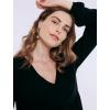 imageMotherhood Maternity Womens Long Sleeve Button Front Midi Pregnancy DressBlack