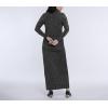 imageMotherhood Maternity Womens Long Sleeve Mesh Turtleneck Maxi Pregnancy Bodycon DressGold Lurex