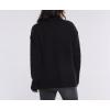 imageMotherhood Maternity Womens Long Sleeve Mock Turtleneck Pregnancy Knit SweaterBlack