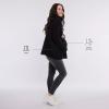 imageMotherhood Maternity Womens Long Sleeve Mock Turtleneck Pregnancy Knit SweaterBlack