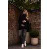 imageMotherhood Maternity Womens Long Sleeve Mock Turtleneck Pregnancy Knit SweaterBlack