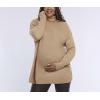 imageMotherhood Maternity Womens Long Sleeve Mock Turtleneck Pregnancy Knit SweaterBrush