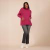 imageMotherhood Maternity Womens Long Sleeve Mock Turtleneck Pregnancy Knit SweaterCabaret