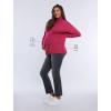 imageMotherhood Maternity Womens Long Sleeve Mock Turtleneck Pregnancy Knit SweaterCabaret