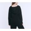 imageMotherhood Maternity Womens Long Sleeve VNeck Scuba Pullover Nursing HoodieBlack