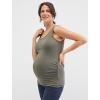 imageMotherhood Maternity Womens Sleeveless Scoop Neck Side Ruched Pregnancy Tank Top3 PackBlackH GreyBeetle