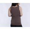 imageMotherhood Maternity Womens Sleeveless Scoop Neck Side Ruched Pregnancy Tank Top3 PackWhiteBlackFrench Roast