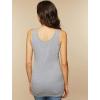 imageMotherhood Maternity Womens Sleeveless Scoop Neck Side Ruched Tank Top 2 ampamp 3 PacksBlack and Grey 2 Pack