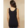 imageMotherhood Maternity Womens Sleeveless Scoop Neck Side Ruched Tank Top 2 ampamp 3 PacksBlack and Grey 2 Pack