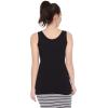 imageMotherhood Maternity Womens Sleeveless Scoop Neck Side Ruched Tank Top 2 ampamp 3 PacksBlack and Grey 2 Pack
