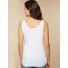 imageMotherhood Maternity Womens Sleeveless Scoop Neck Side Ruched Tank Top 2 ampamp 3 PacksBlackWhite
