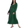 imageMotherhood Maternity Womens Long Sleeve Empire Waist Maxi Pregnancy DressGreen Pastures